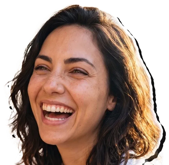 Vic Moreno, laughing
